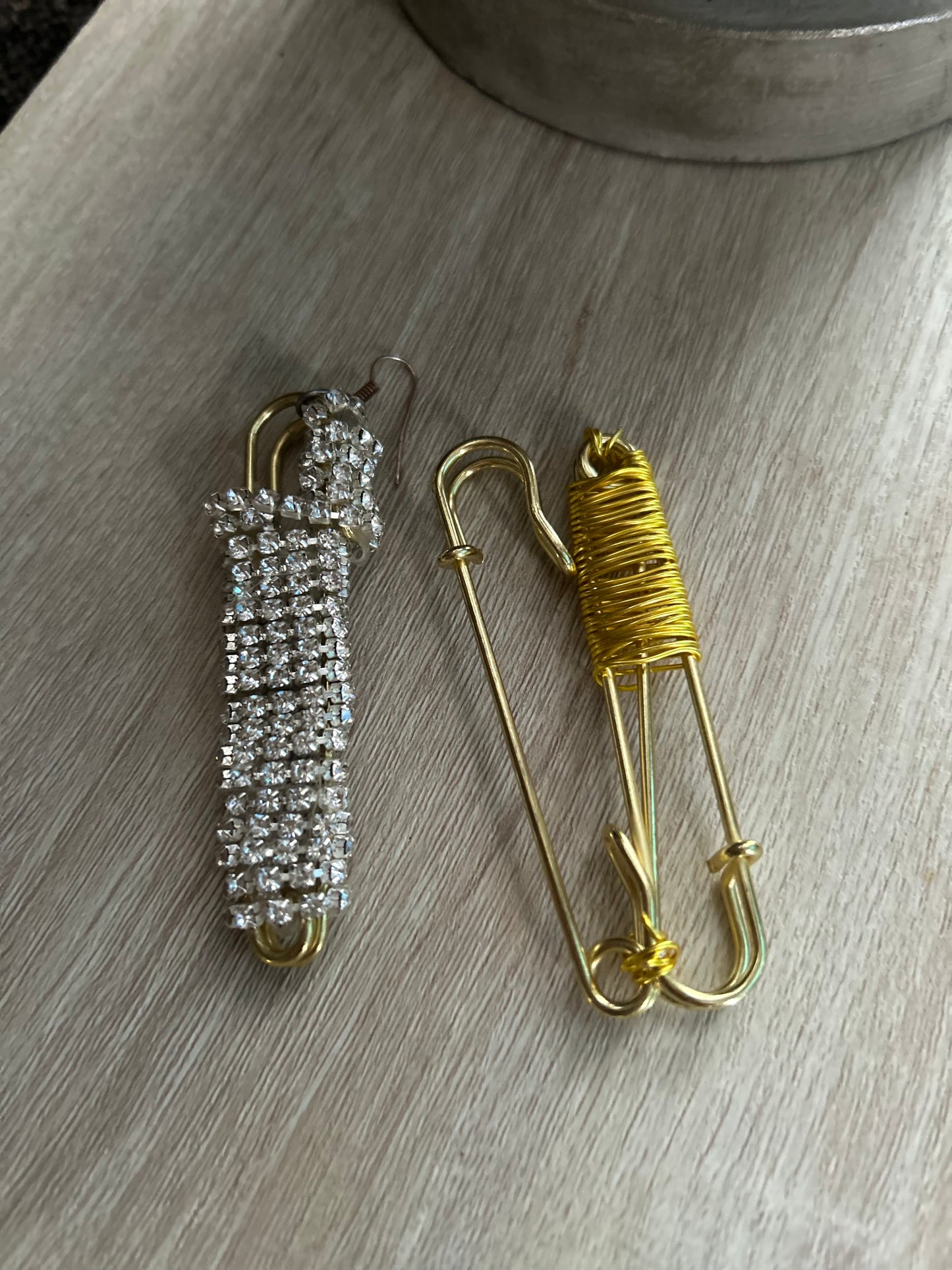 Wire SafetyPin Earrings