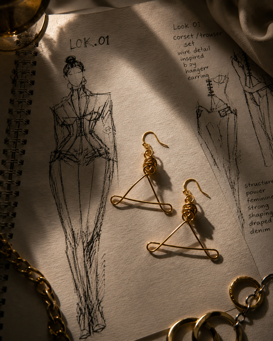 Wire Hanger Earrings