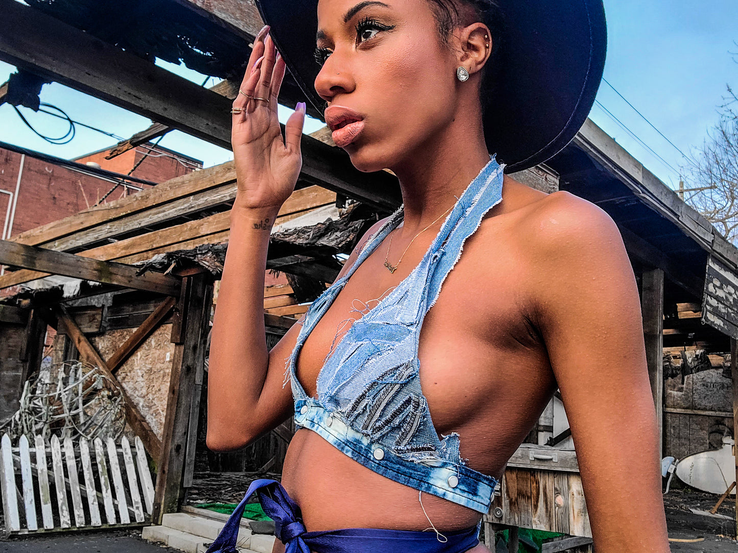 Kasey Denim Bra