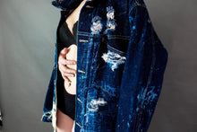 Load image into Gallery viewer, True Blue Denim Distressed Jacket