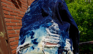 True Blue Denim Distressed Jacket