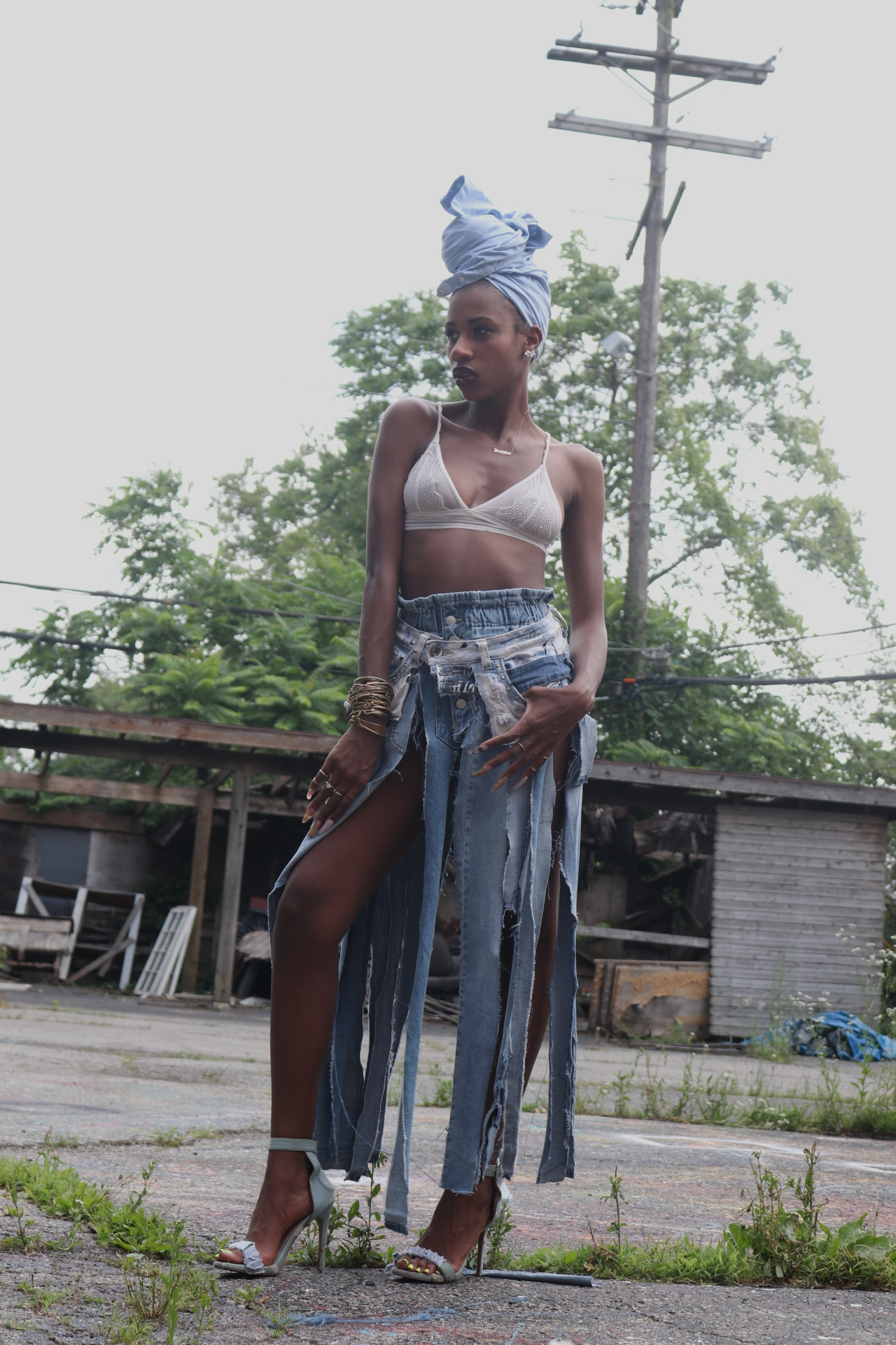 The Deconstructed Denim Skirt
