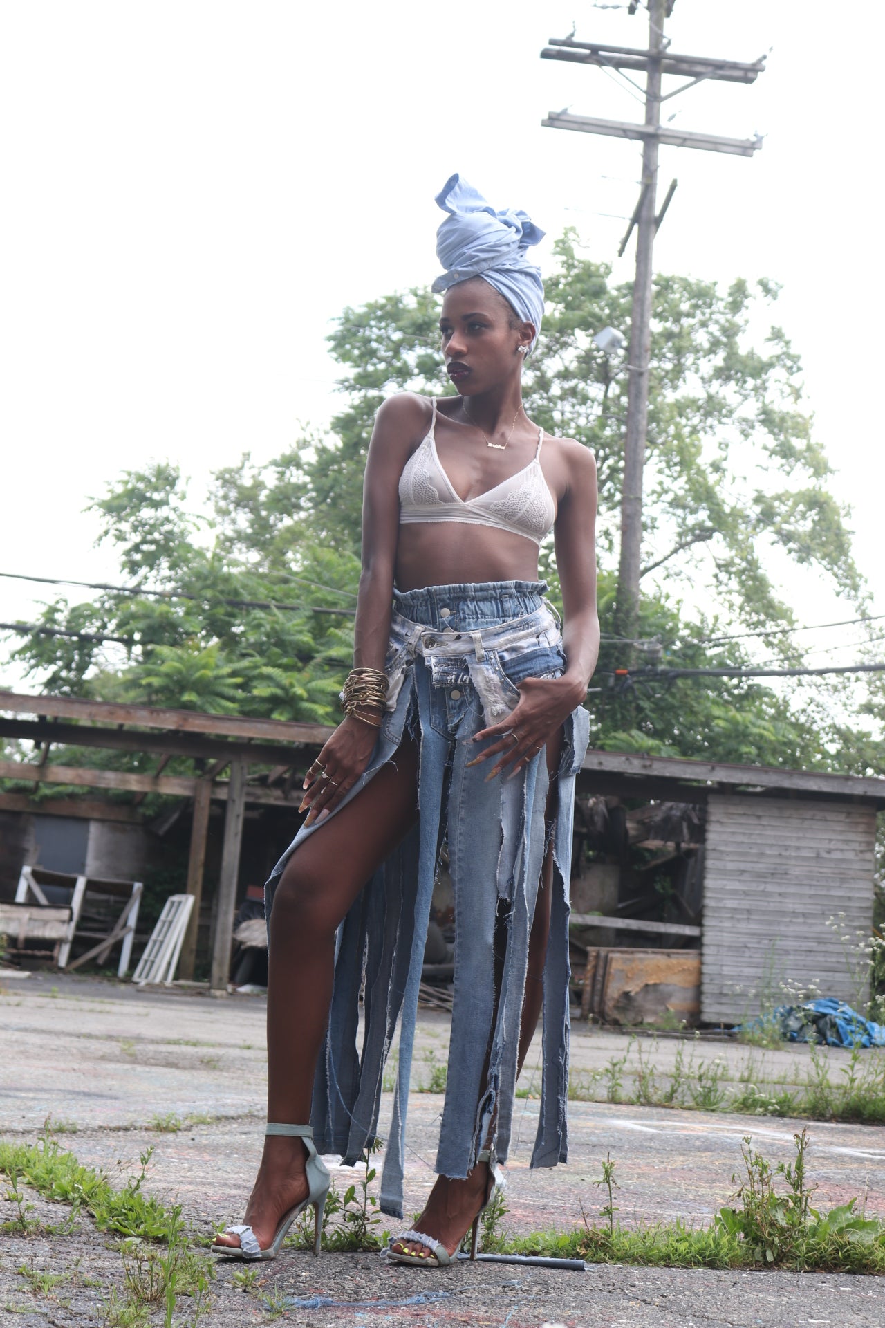 The Deconstructed Denim Skirt